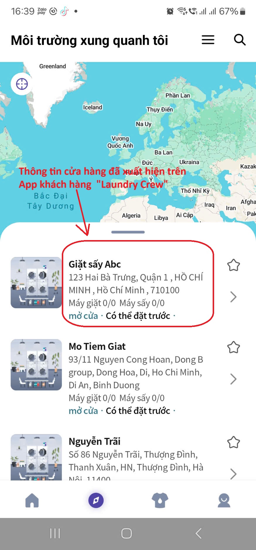 App quản trị cho giặt sấy tự động LG