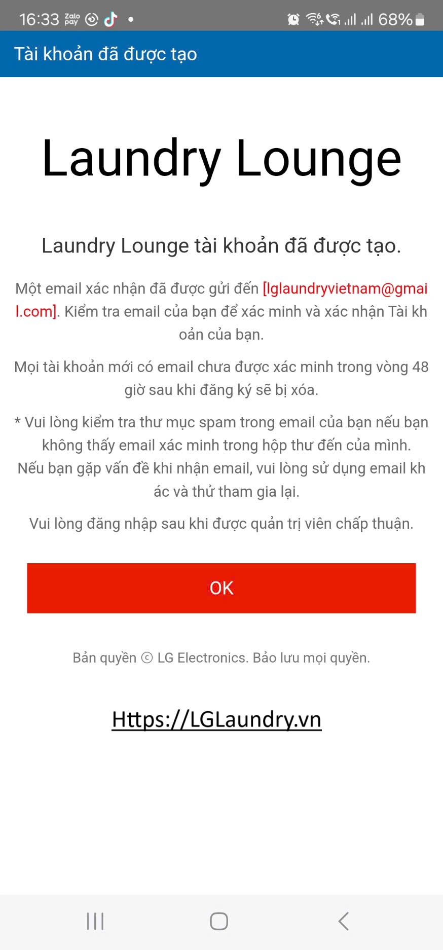 Giặt sấy tự động LG