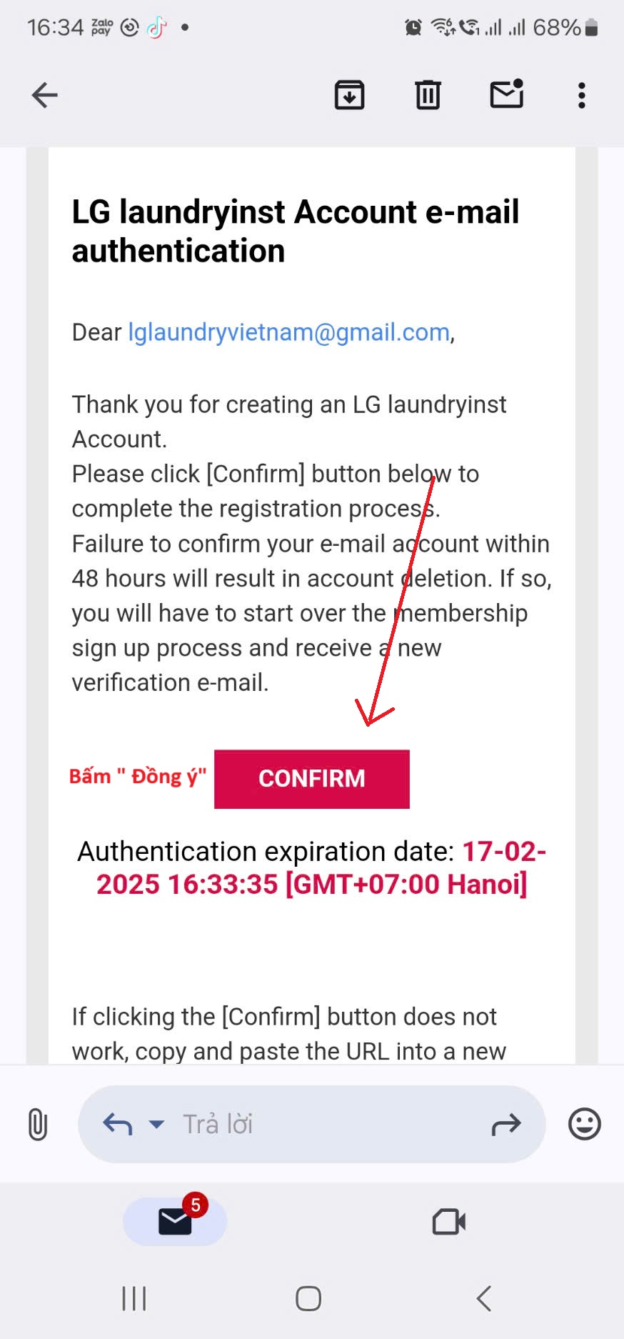 App quản trị cho giặt sấy tự động LG
