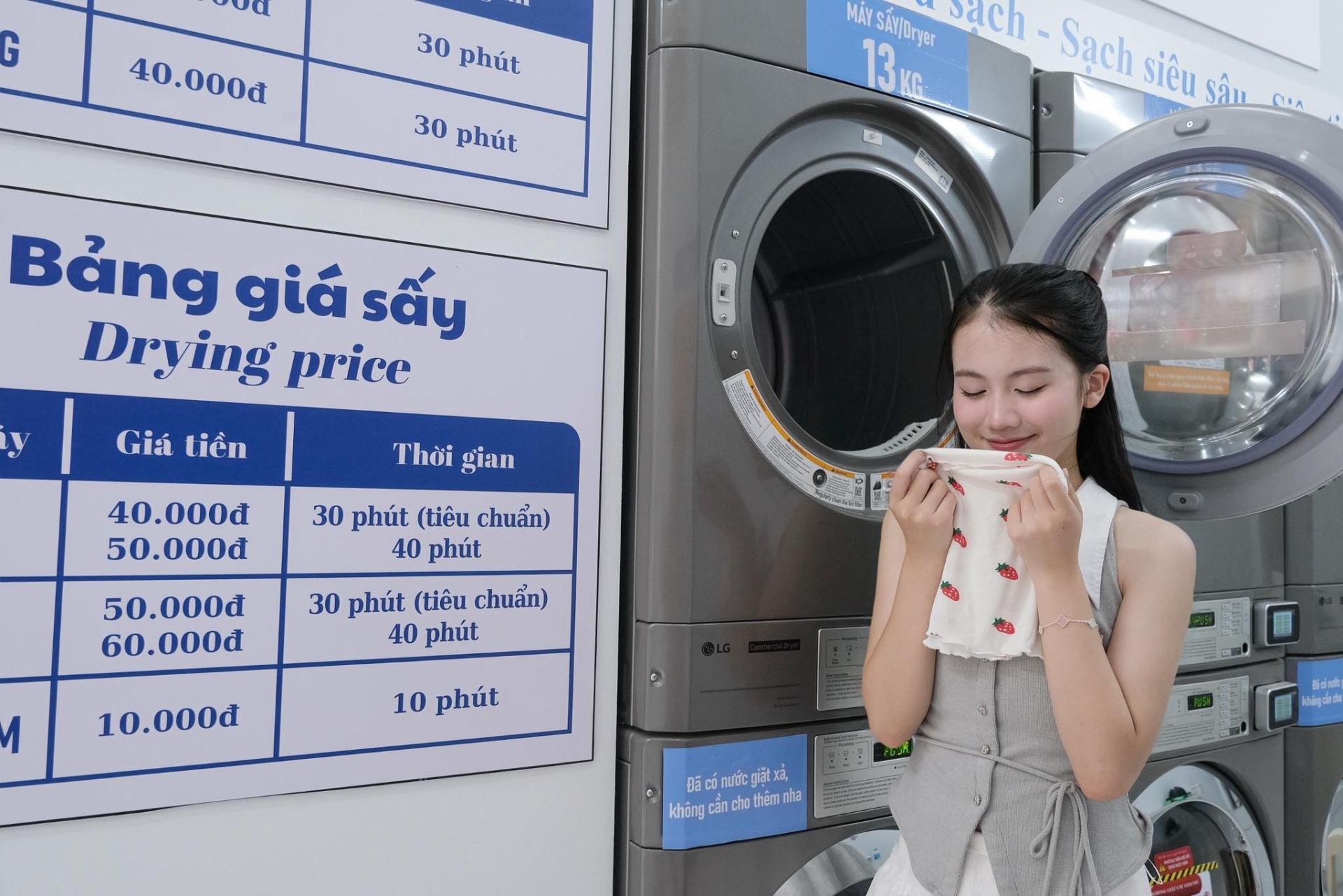 Giặt sấy tự động LG Laundry , máy giặt công nghiệp LG