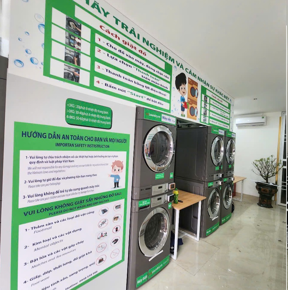 nhượng quyền giặt sấy tự động LG