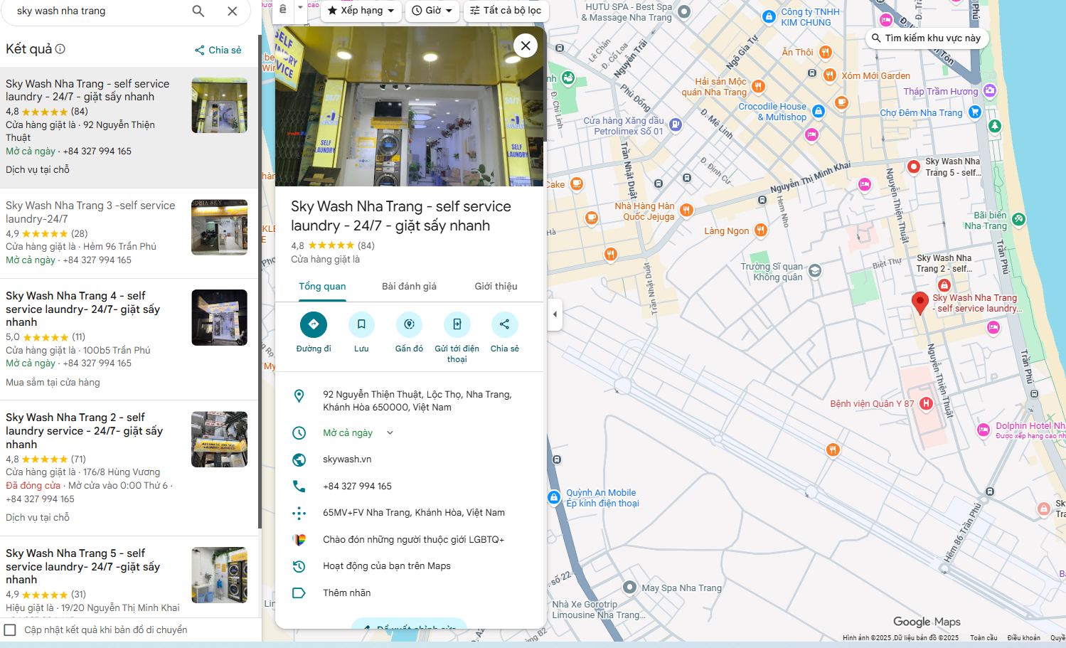 giặt sấy tự động LG Nha Trang Sky wash