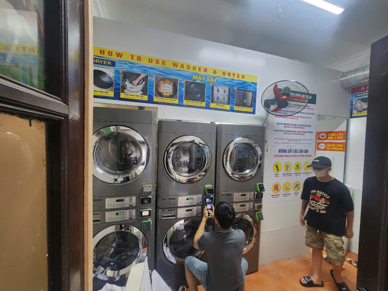 giặt sấy tự động LG